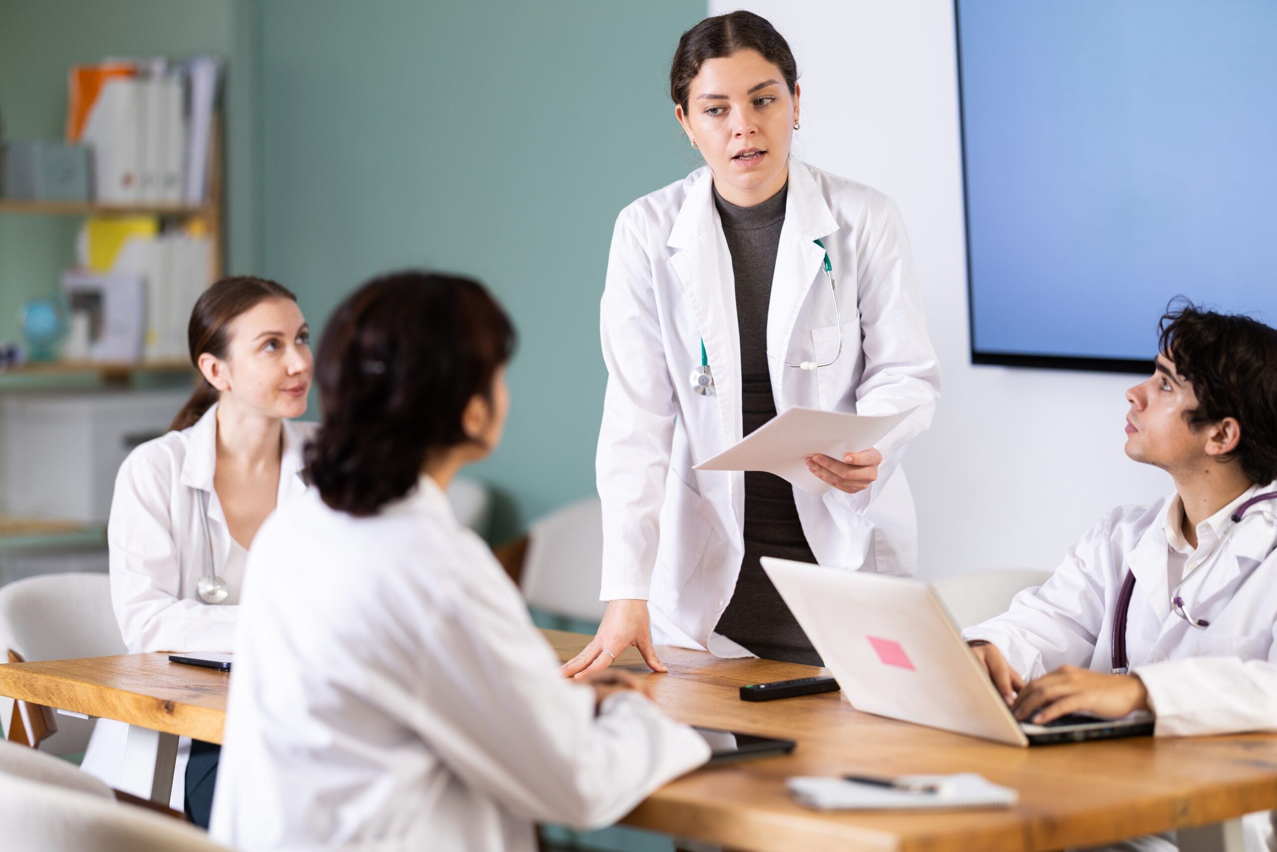 Young,Doctors,At,A,Meeting,,They,Are,Preparing,For,An